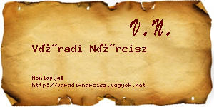 Váradi Nárcisz névjegykártya