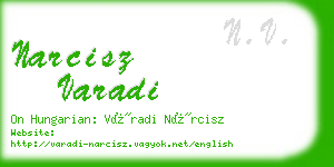 narcisz varadi business card